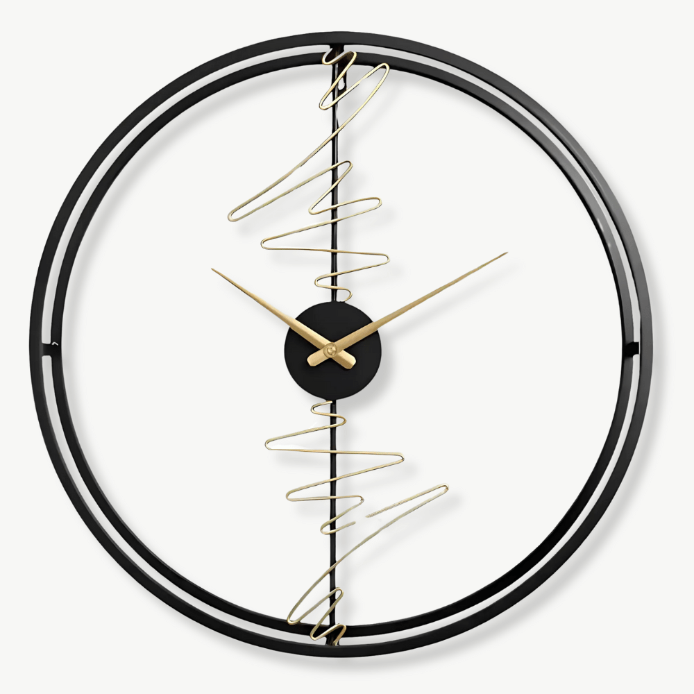 Horloge Design Cercle Détails Abstraits