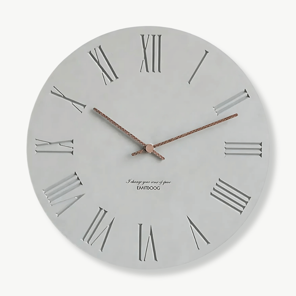 Horloge Murale Béton Minimaliste