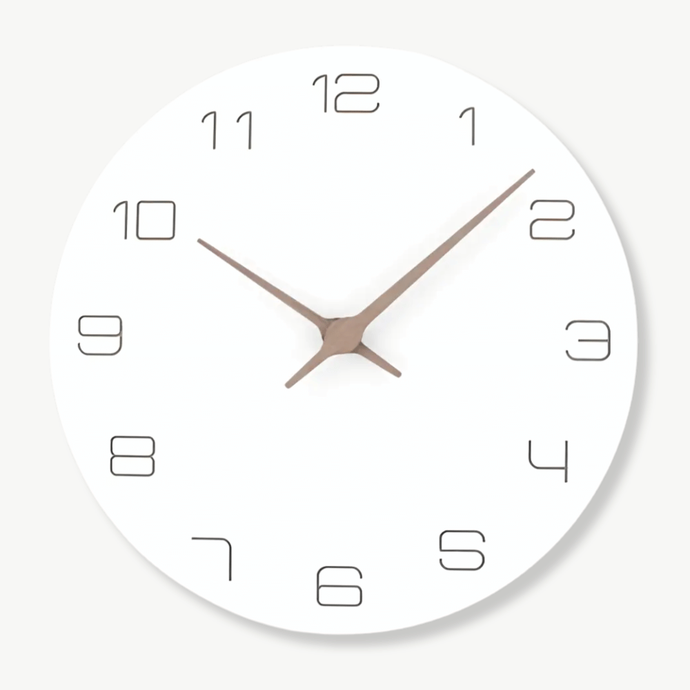 Horloge Murale Bois Blanc