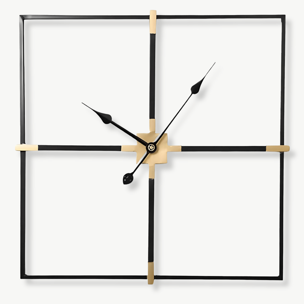 Horloge Murale Carrée Design Minimaliste