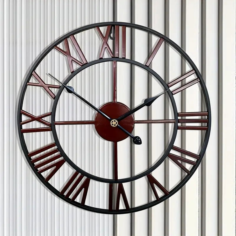 Horloge Murale Industrielle Cuivre rouge
