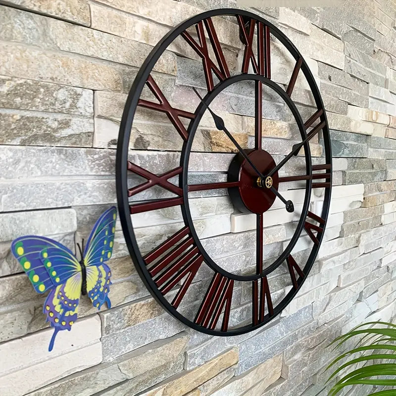 Horloge Murale Industrielle Cuivre rouge