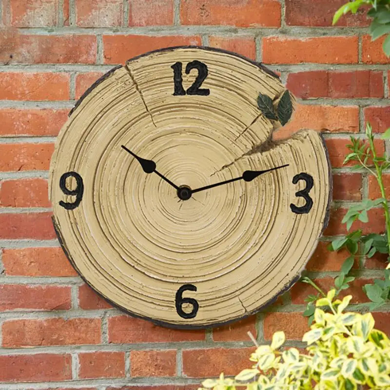 Horloge Murale Rustique en Forme de Bûche