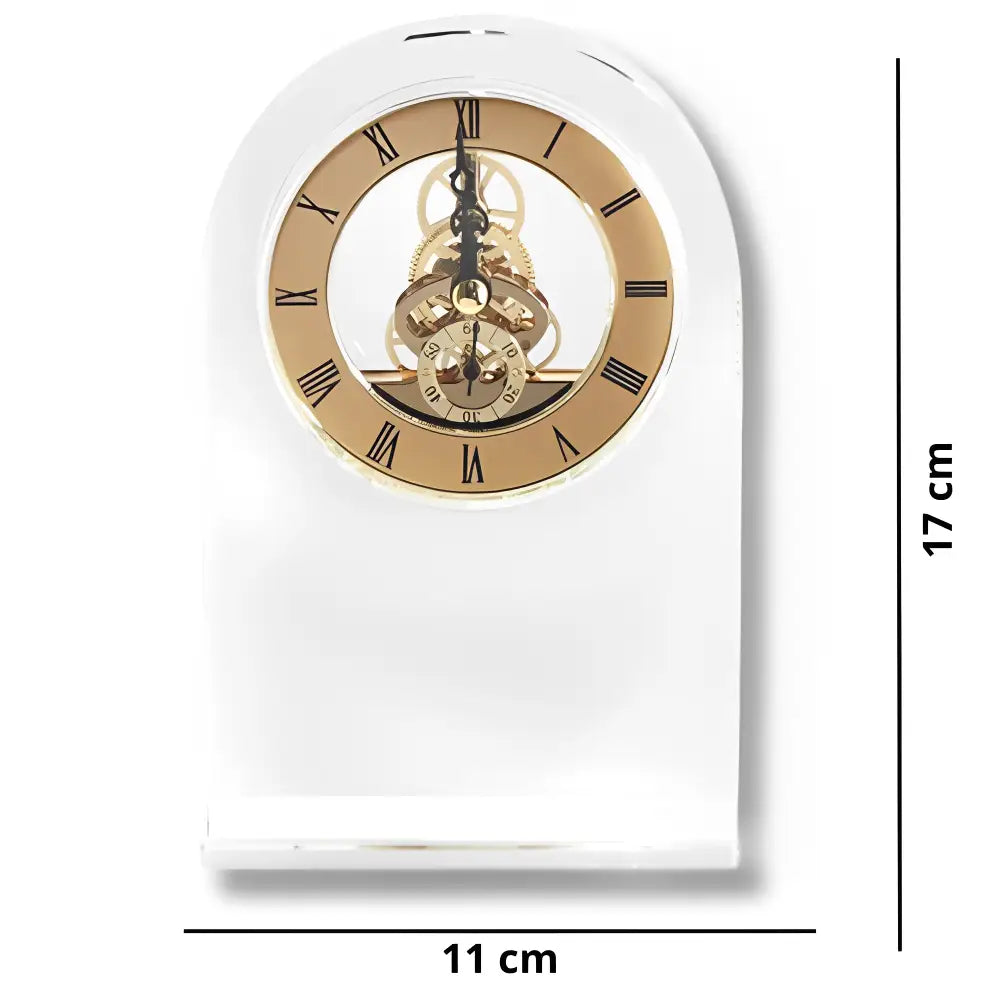 Horloge de Bureau Design Transparente