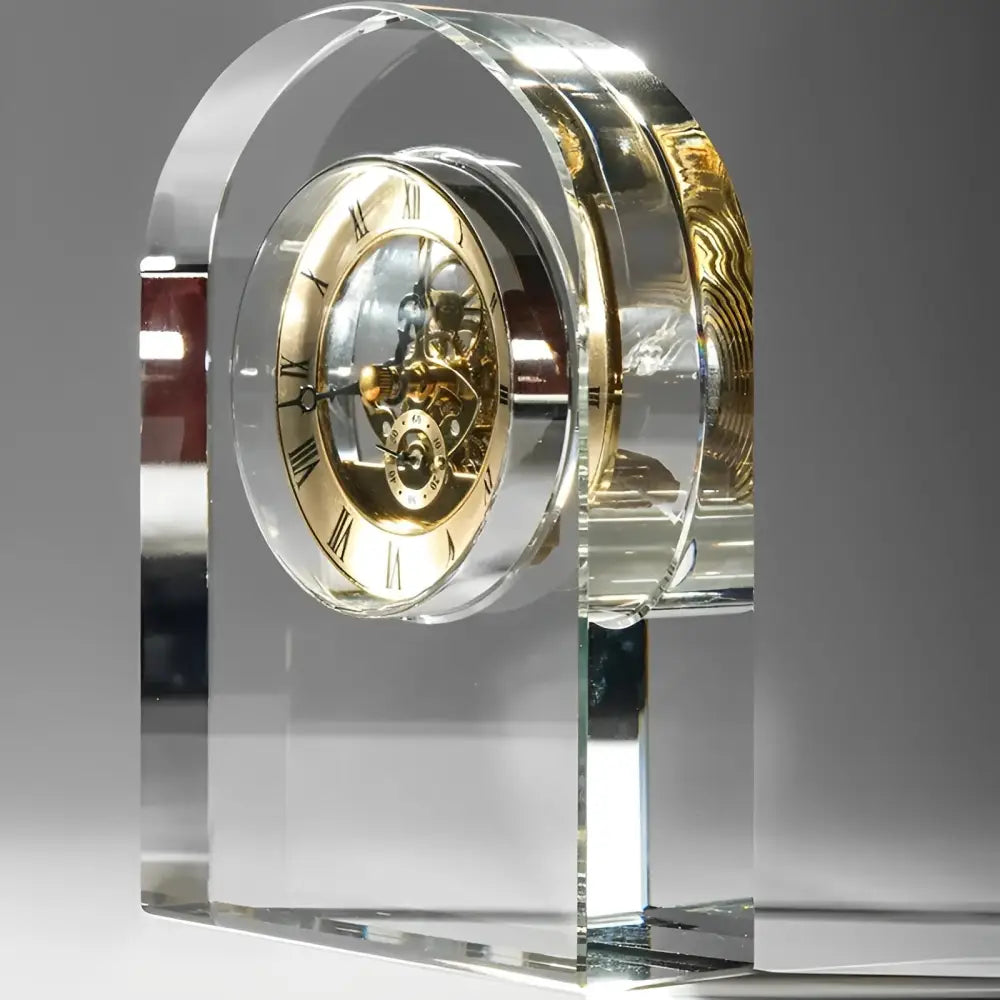 Horloge de Bureau Design Transparente