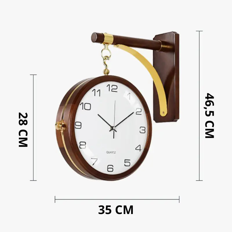 Horloge Double Face Décoration de Salon