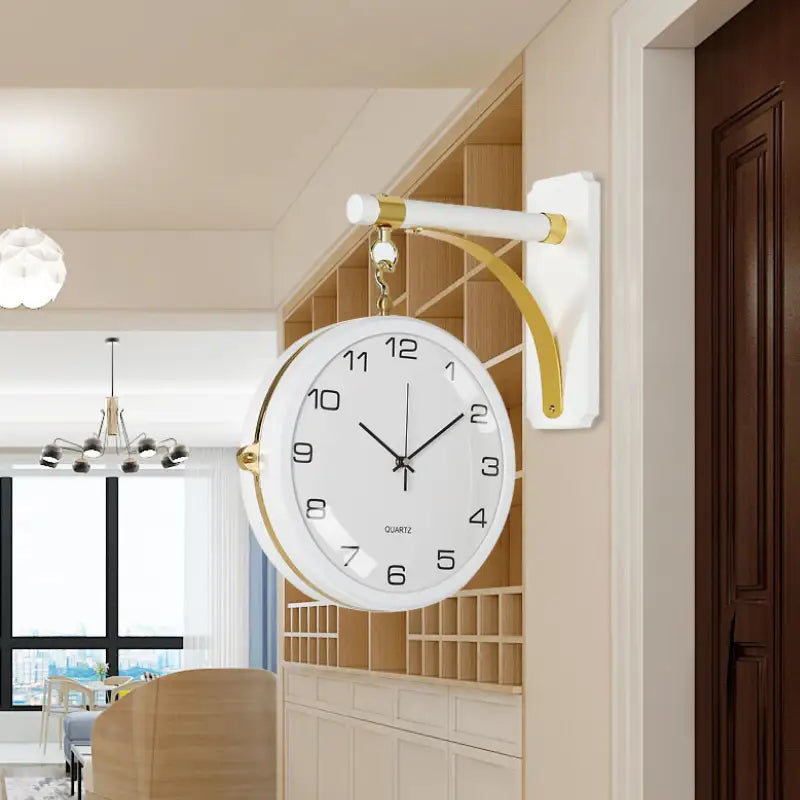 Horloge Double Face Décoration de Salon