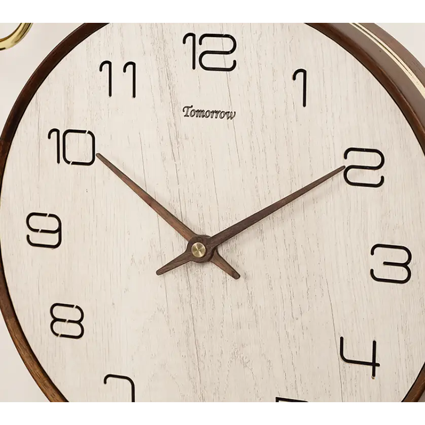 Horloge Double Face en Bois