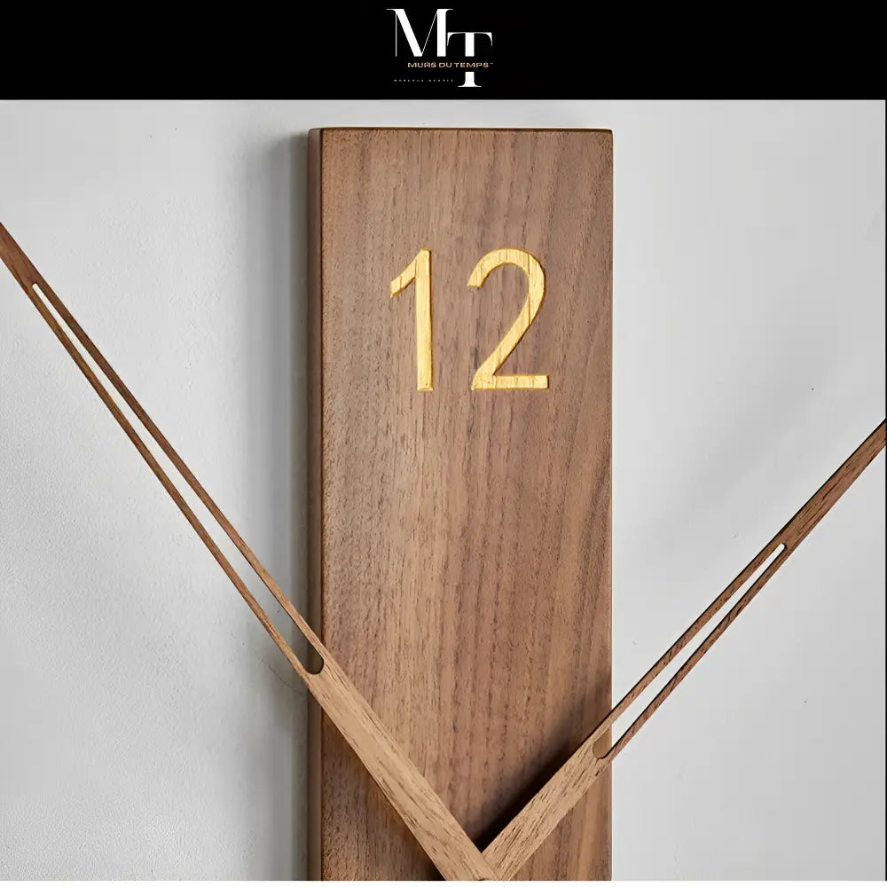 Horloge Murale Moderne Bois Massif
