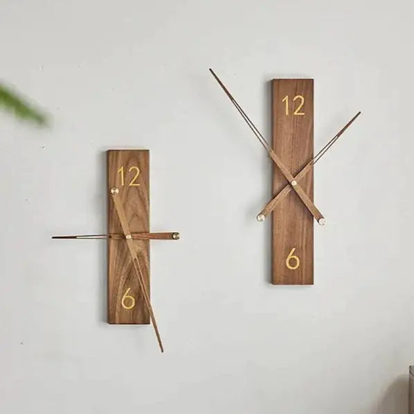 Horloge Murale Moderne Bois Massif