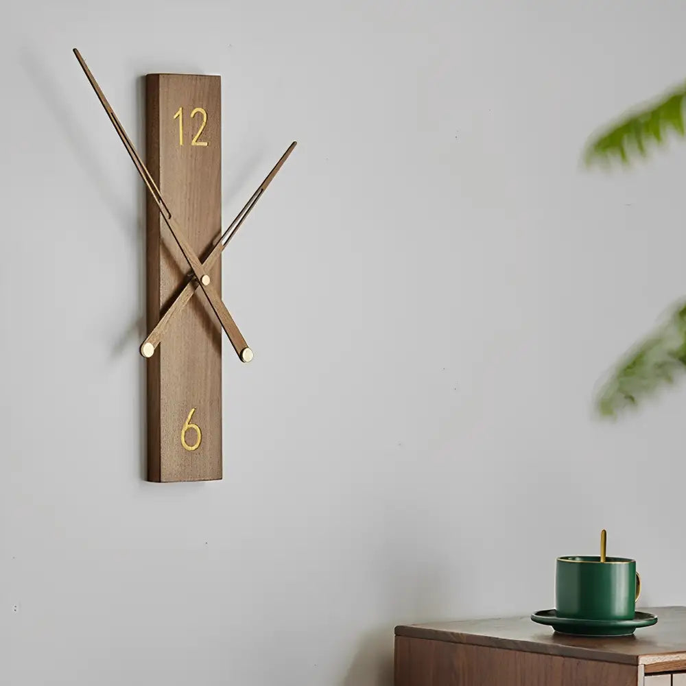 Horloge Murale Moderne Bois Massif