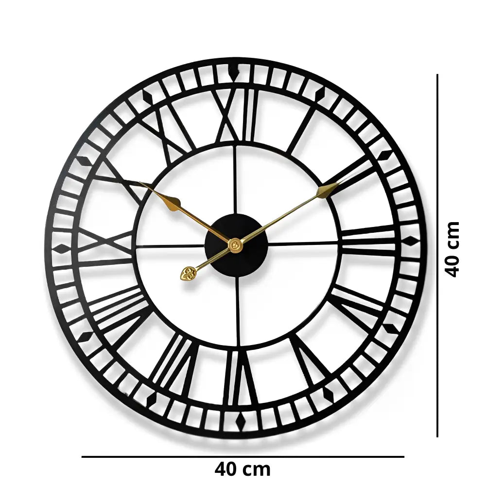 Horloge Murale Rétro Industriel