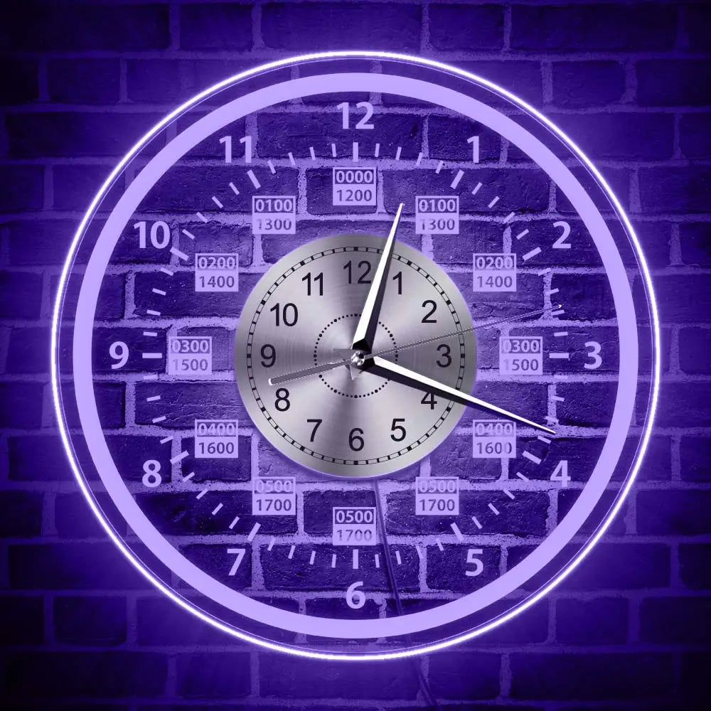 Horloge Murale avec Rétro-éclairage LED