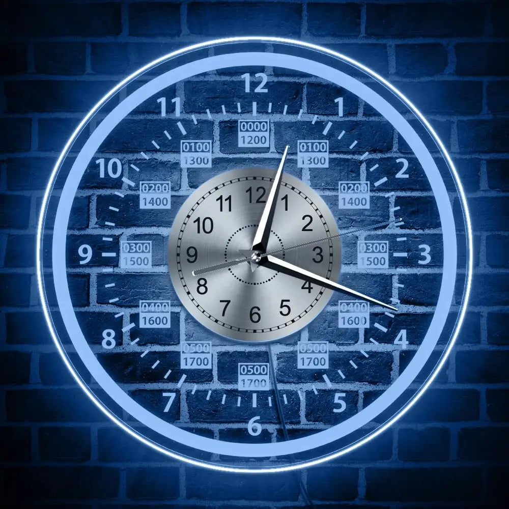 Horloge Murale avec Rétro-éclairage LED
