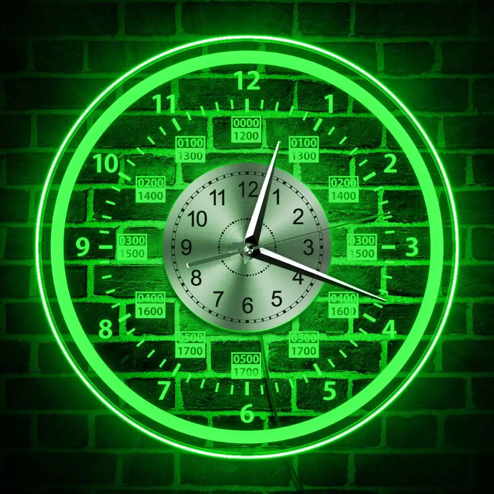 Horloge Murale avec Rétro-éclairage LED