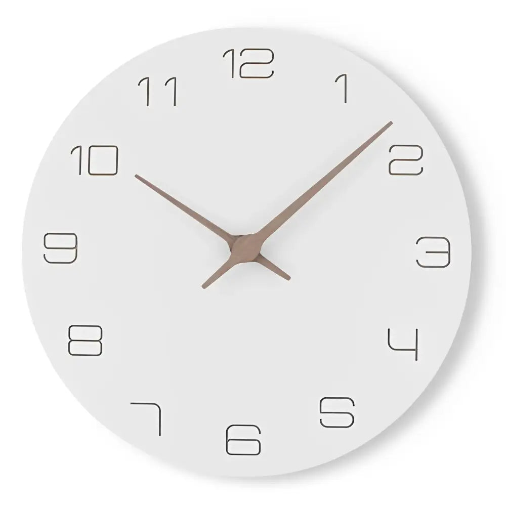 Horloge Murale Bois Blanc