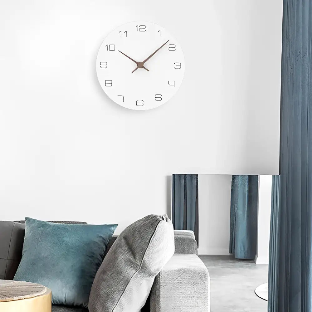 Horloge Murale Bois Blanc