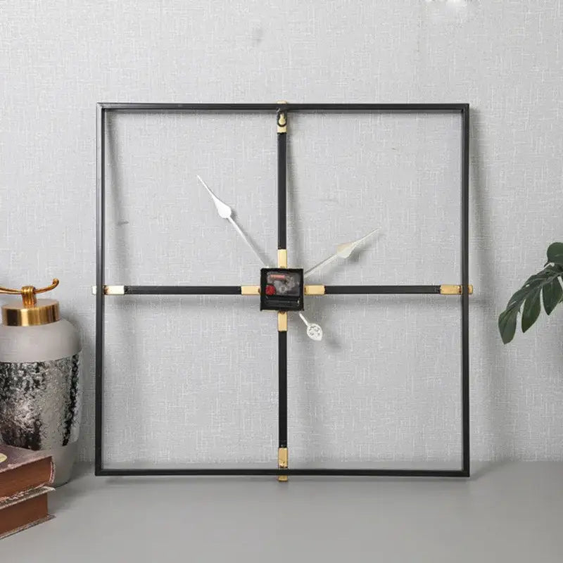 Horloge Murale Carrée Design Minimaliste