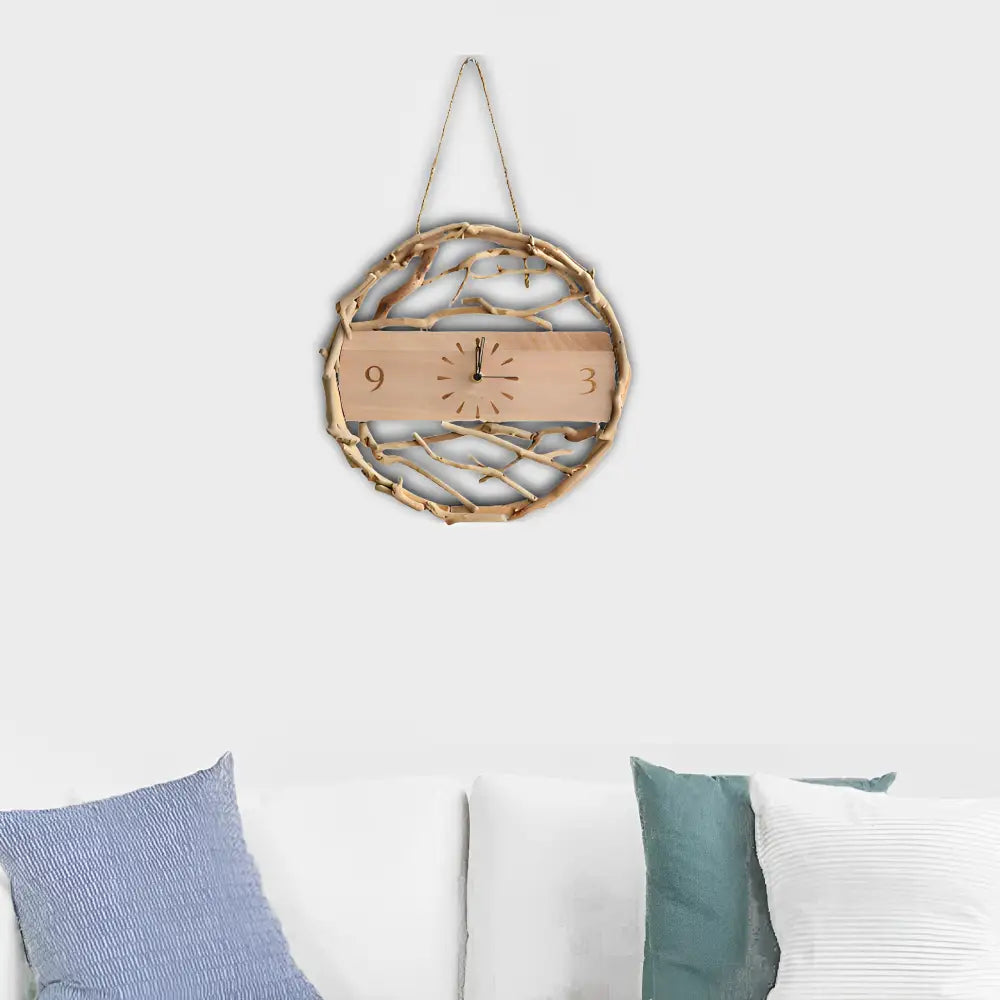 Horloge Murale Branches Naturelles