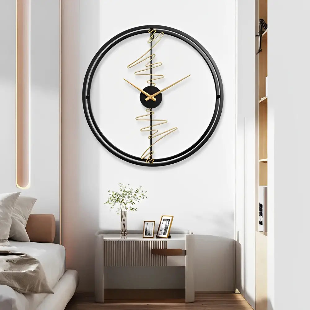 Horloge Design Cercle Détails Abstraits