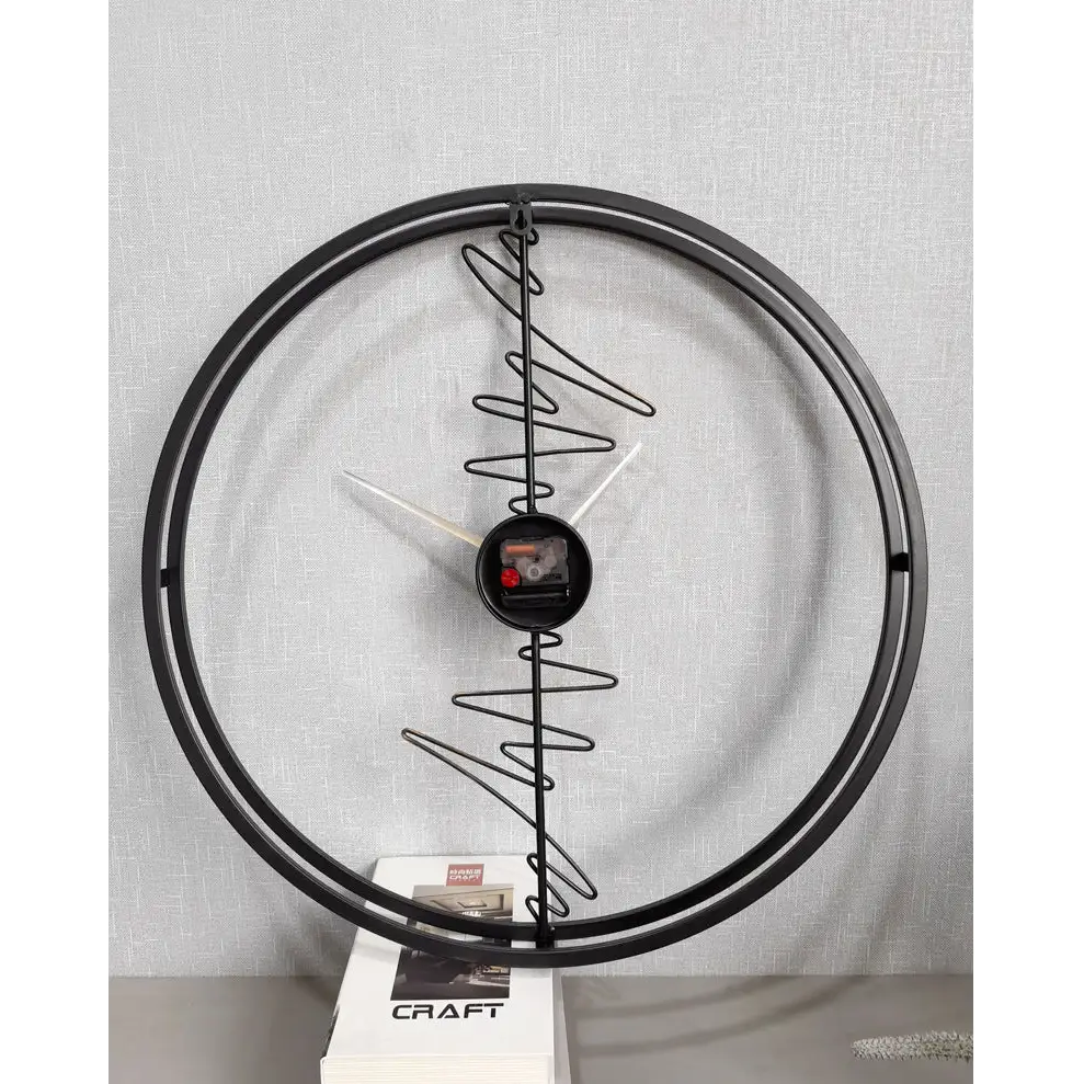 Horloge Design Cercle Détails Abstraits