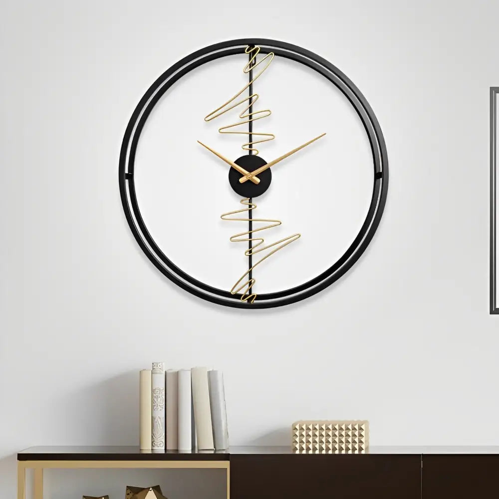Horloge Design Cercle Détails Abstraits