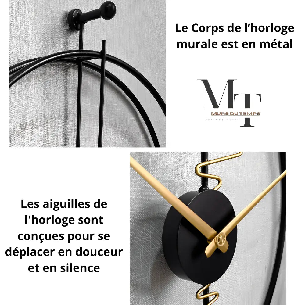 Horloge Design Cercle Détails Abstraits