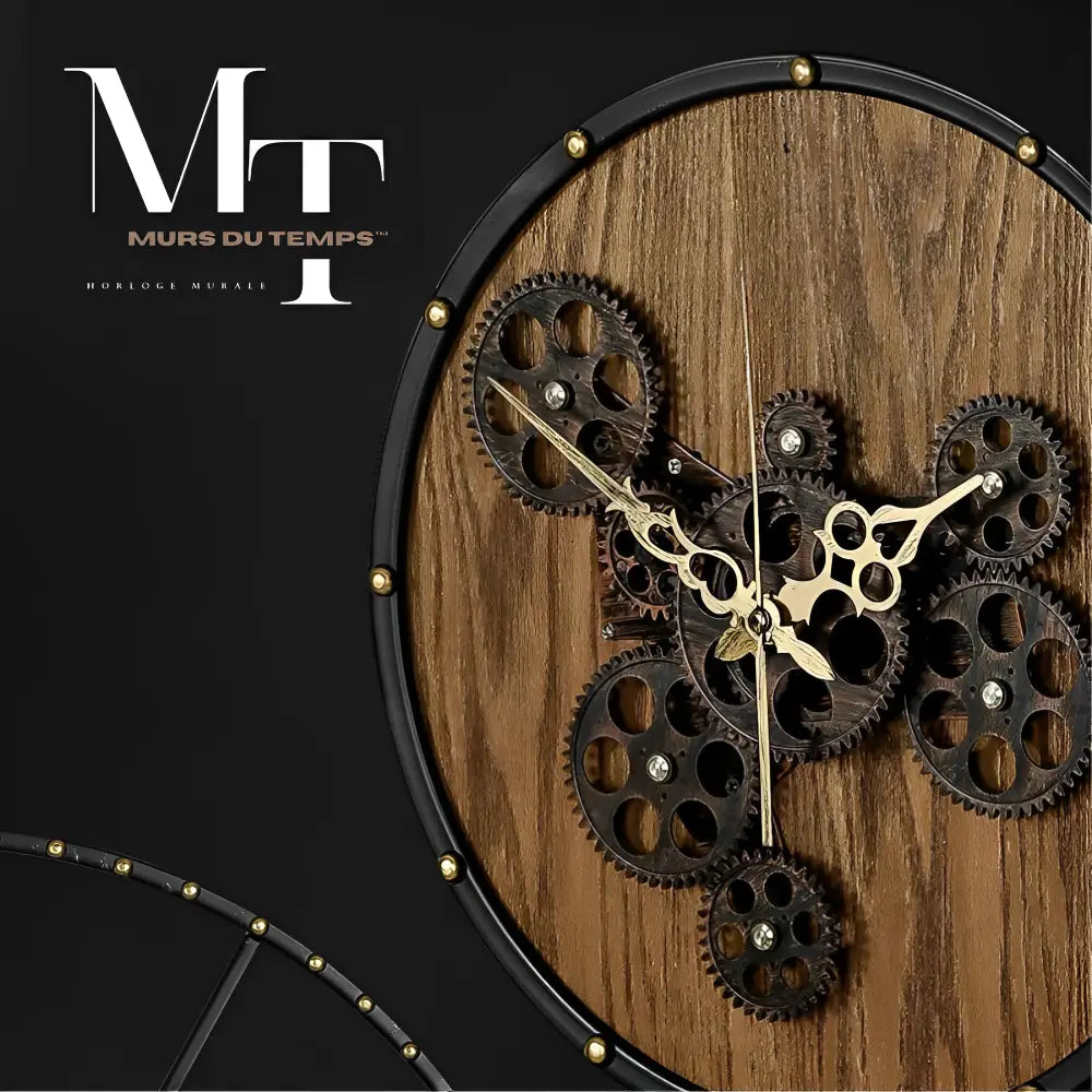 Horloge Murale design à Engrenage