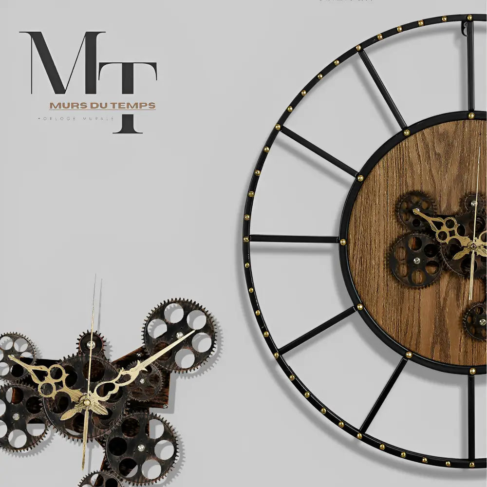 Horloge Murale design à Engrenage