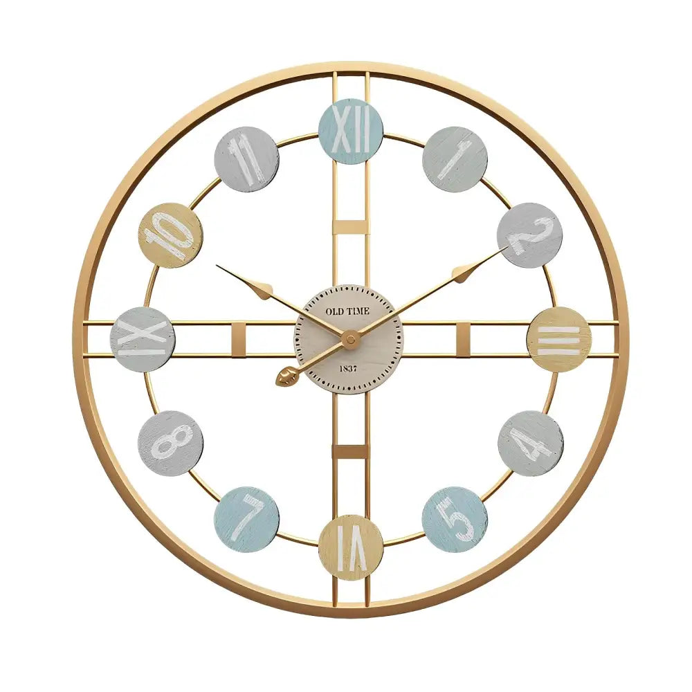 Horloge murale design rétro 3D