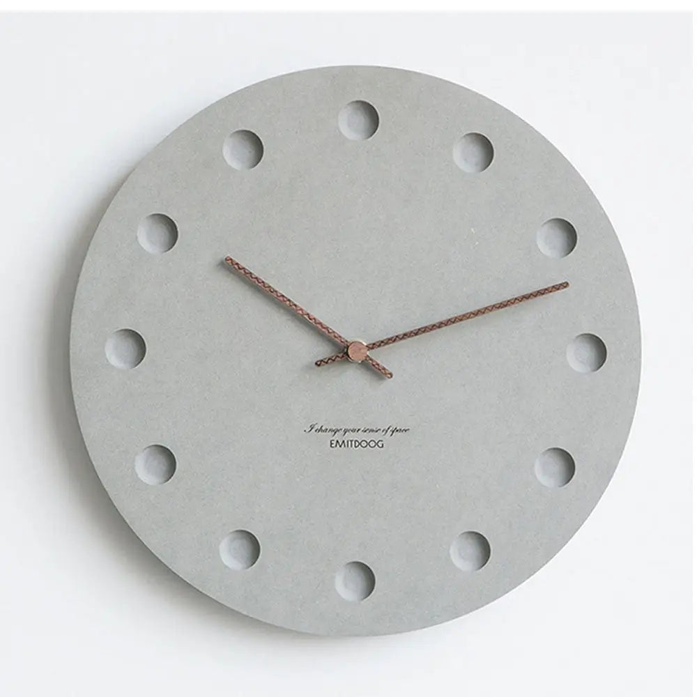 Horloge Murale Béton Minimaliste
