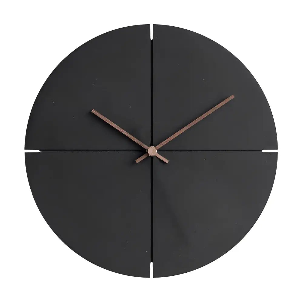 Horloge Murale en Bois Nordique noir