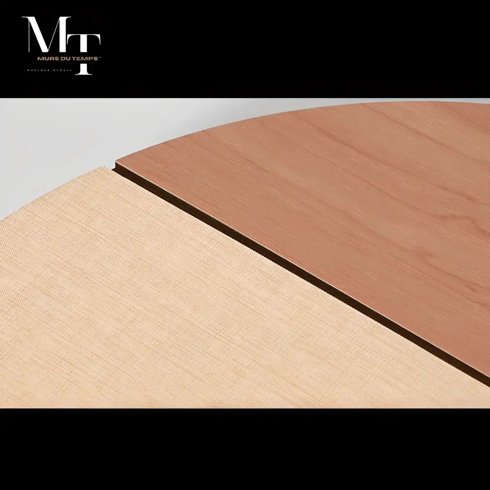 Horloge Murale LED en Bois