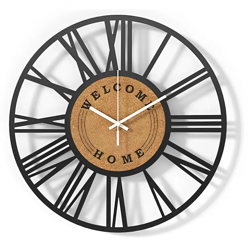 Horloge Murale Métal et Liège