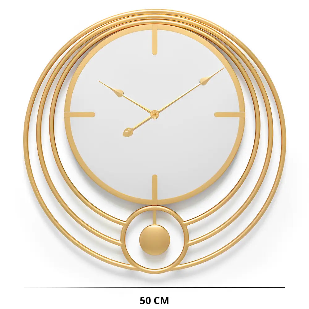 Horloge Murale Miroir & Cercle design