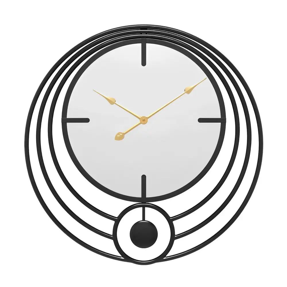 Horloge Murale Miroir & Cercle design