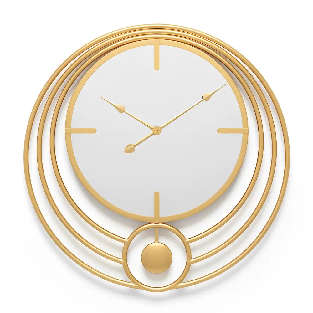 Horloge Murale Miroir & Cercle design