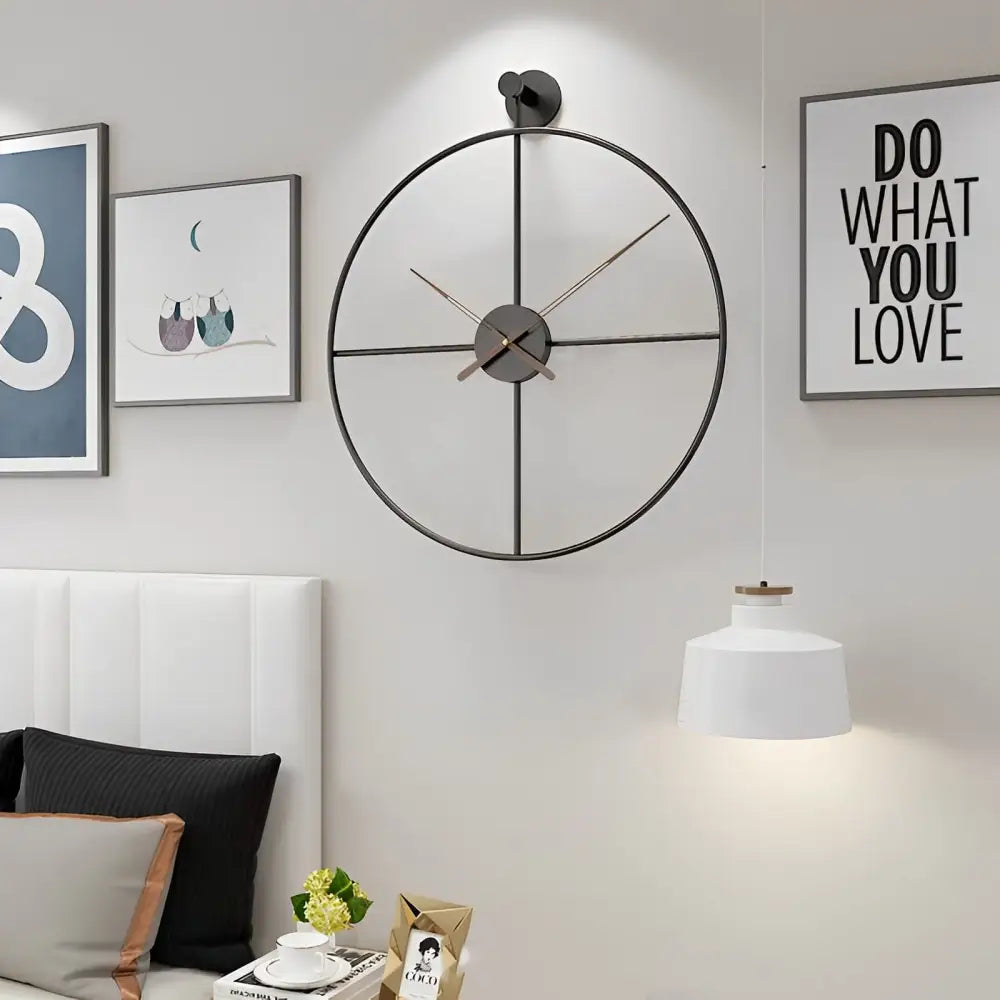 Horloge Design Cercle Croisé