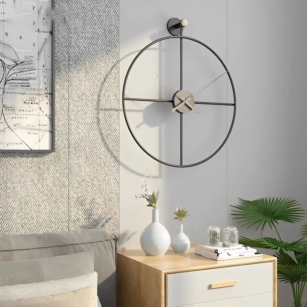 Horloge Design Cercle Croisé