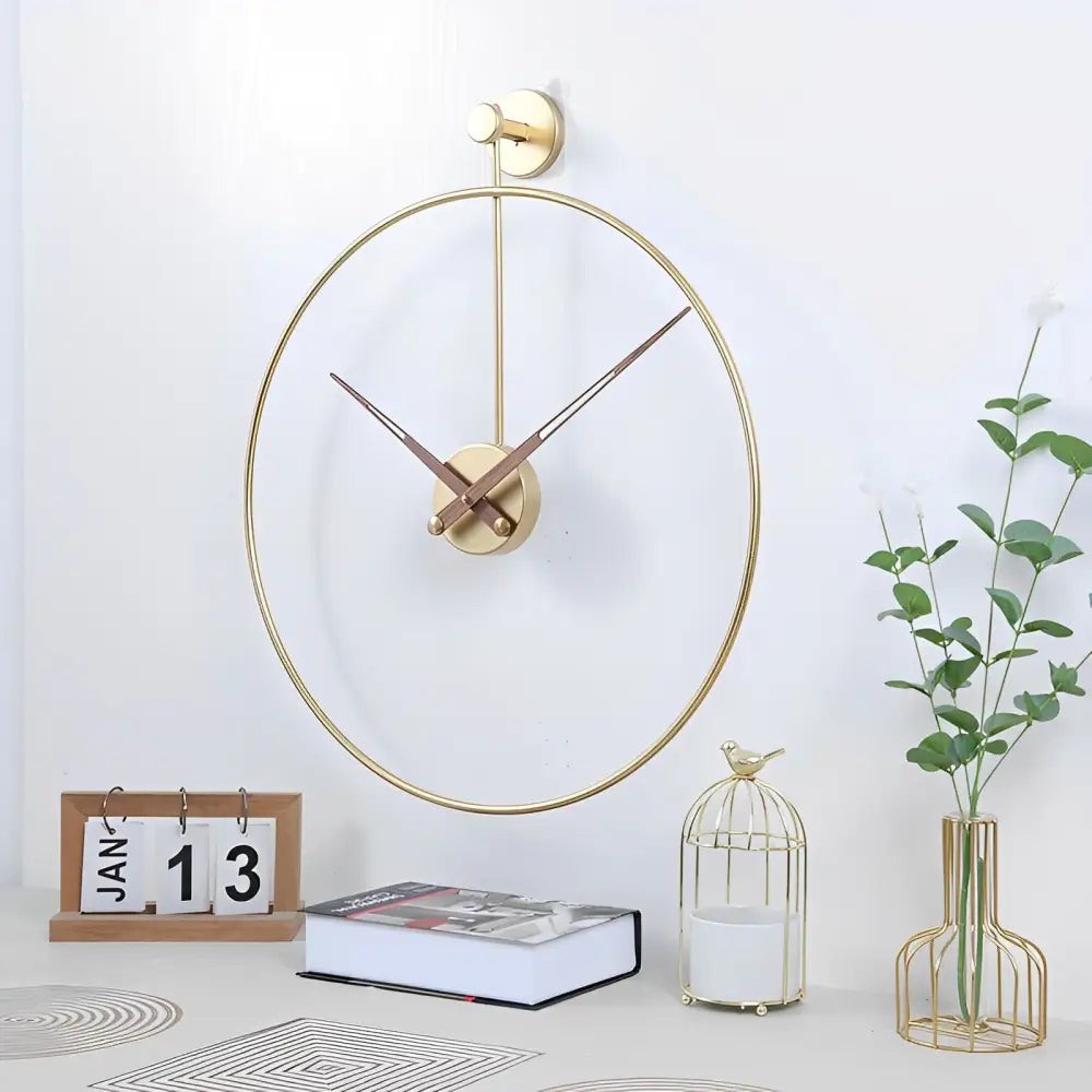 Horloge Design Cercle Croisé