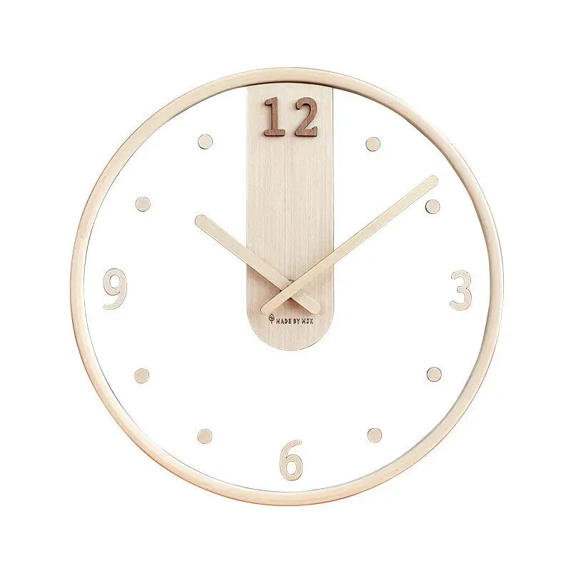 Horloge murale originale en bois