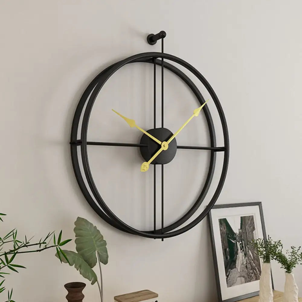 Horloge Murale Anneaux Sphériques
