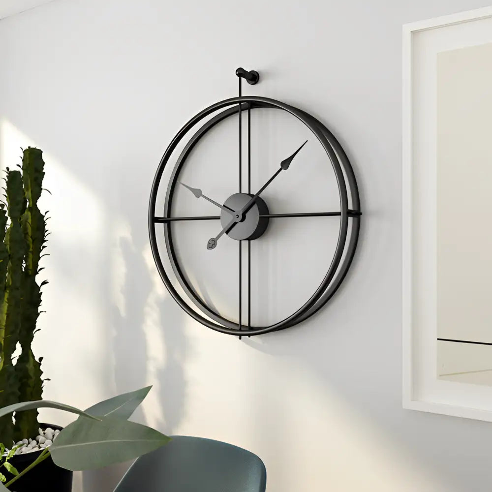 Horloge Murale Anneaux Sphériques