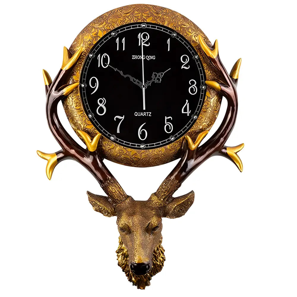 Horloge Murale Tête de Cerf