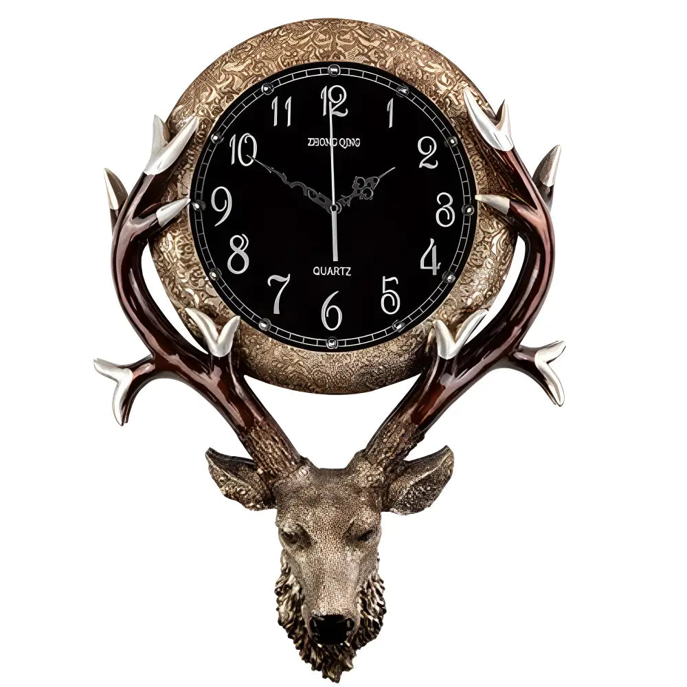 Horloge Murale Tête de Cerf