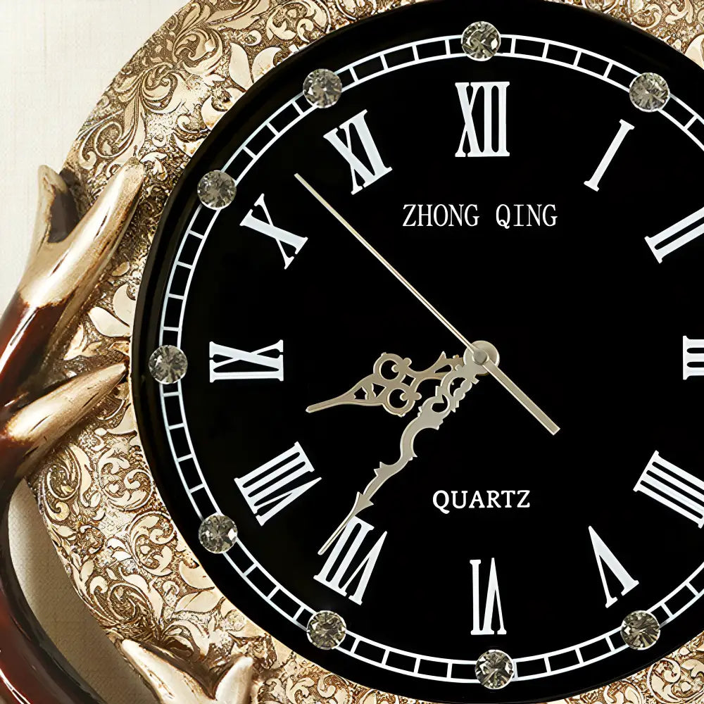 Horloge Murale Tête de Cerf