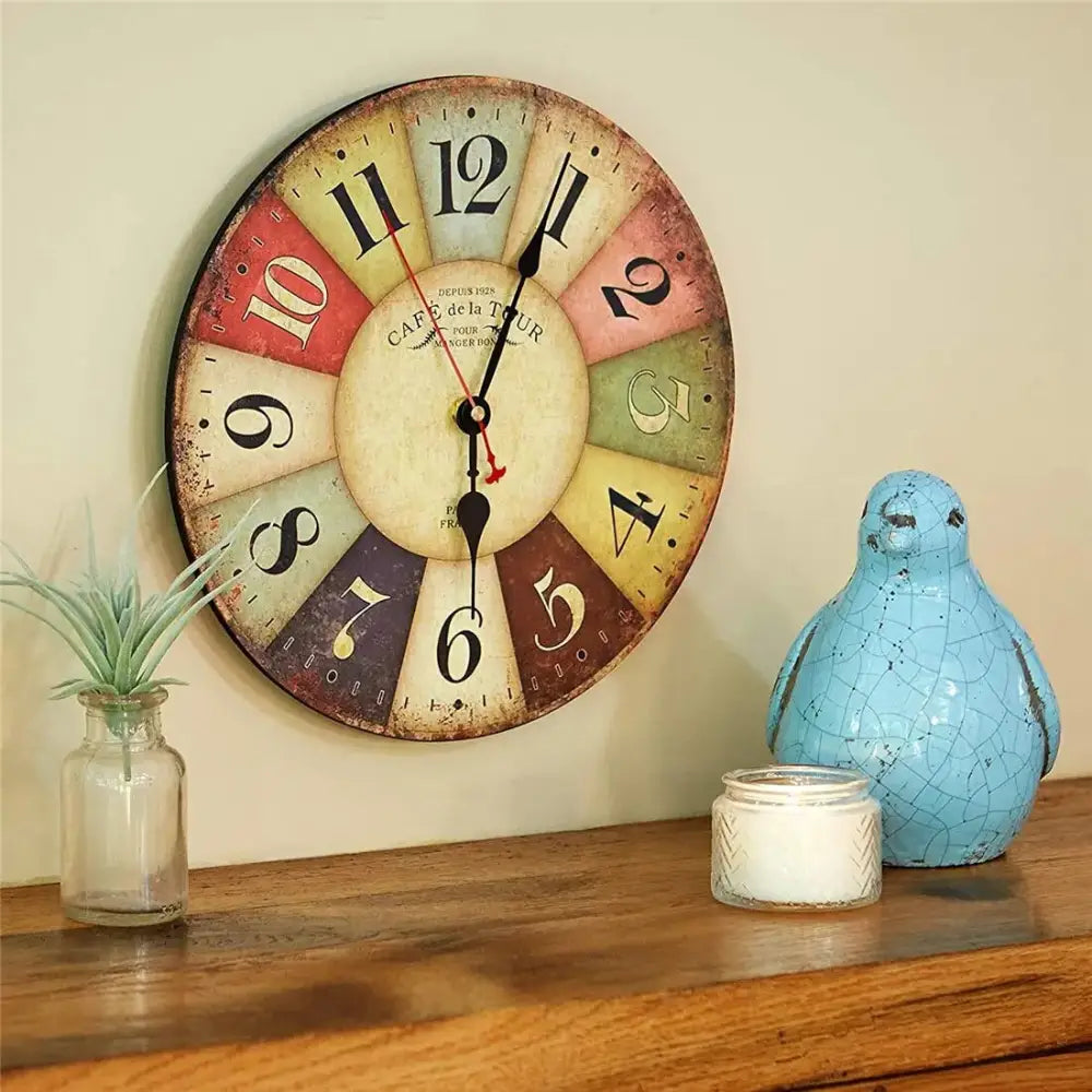 Horloge Murale vintage Cafe de la Tour