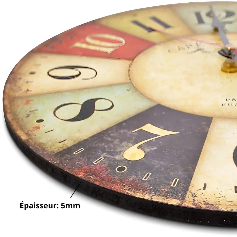 Horloge Murale vintage Cafe de la Tour