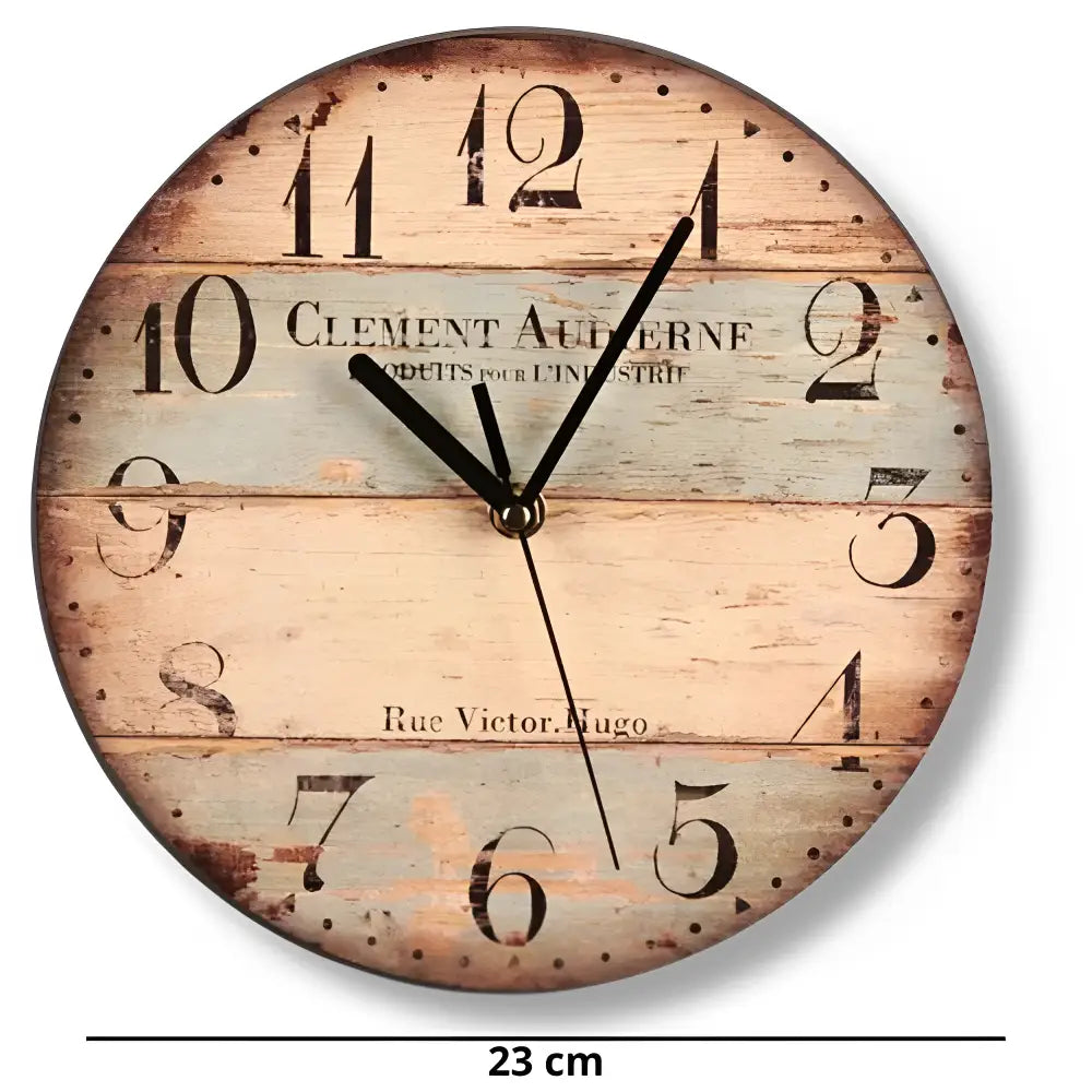 Horloge Murale Vintage Rue Victor Hugo