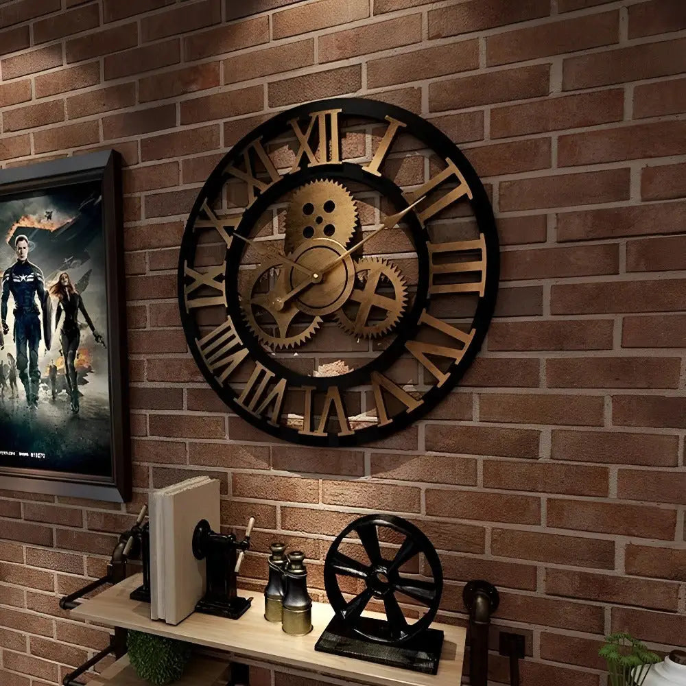 Horloge Murale Steampunk engrenage